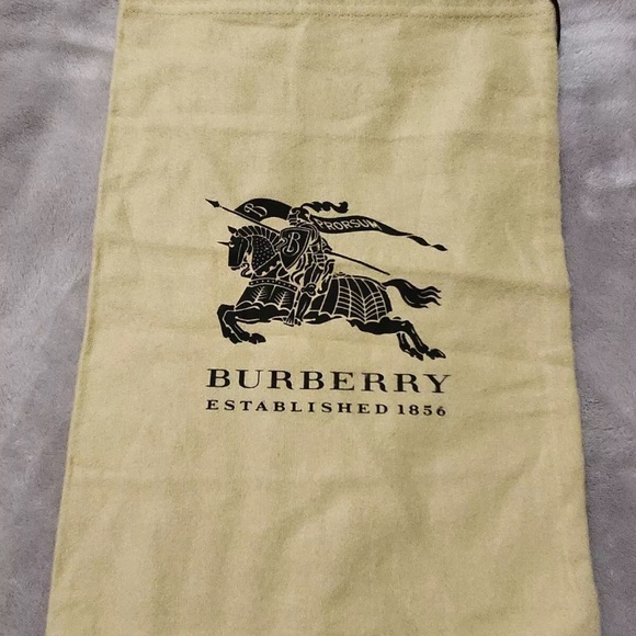 BURBERRY PRORSUM FRINGED BURGUNDY LEATHER AND TARTAN CANVAS Bag - Picture 7 of 7